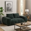 Errand Loveseat- Dark Green Chenille- Foam Cushions- Pine Wood 74 Inch
