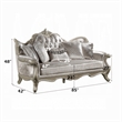 Bertha Sofa- Ornate Carved European Classic Beige Champagne- 85 Inch