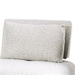 Stavan Modular 2 Seat Sofa- Small Ottoman- Light Gray- Adjustable Back
