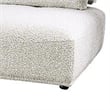 Stavan Modular 2 Seat Sofa- Small Ottoman- Light Gray- Adjustable Back
