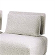 Stavan Modular L Sectional Sofa- Light Gray Boucle- Adjustable Back