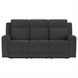 Krio 2pc Manual Reclining Sofa and Loveseat Set- Gray Faux Leather