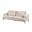 Batty Sofa and Loveseat Set- Light Brown Chenille- Adjustable Back