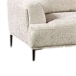 Batty L Shaped Sectional Chaise Sofa- Light Brown Chenille- Adjustable
