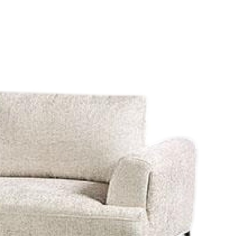 Batty L Sectional Chaise Sofa- Brown Chenille 113 Inch- Adjustable