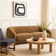 Oliver 2pc Sofa and Loveseat Set- Round Sloped Arms- Soft Brown Boucle