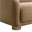 Oliver 2pc Sofa and Loveseat Set- Round Sloped Arms- Soft Brown Boucle