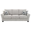 Kito 2pc Living Room Sofa Set- Modern Sloped Arms- Light Gray Boucle