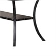 Sie 66 Inch Dining Table-Rectangular Nailhead Trim-Black Wood Finish