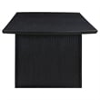 Jack 64-82 Inch Dining Table-Rectangular-Removable Extension Leaf-Black