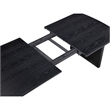Jack 64-82 Inch Dining Table-Rectangular-Removable Extension Leaf-Black
