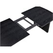 Jack 64-82 Inch Dining Table-Rectangular-Removable Extension Leaf-Black