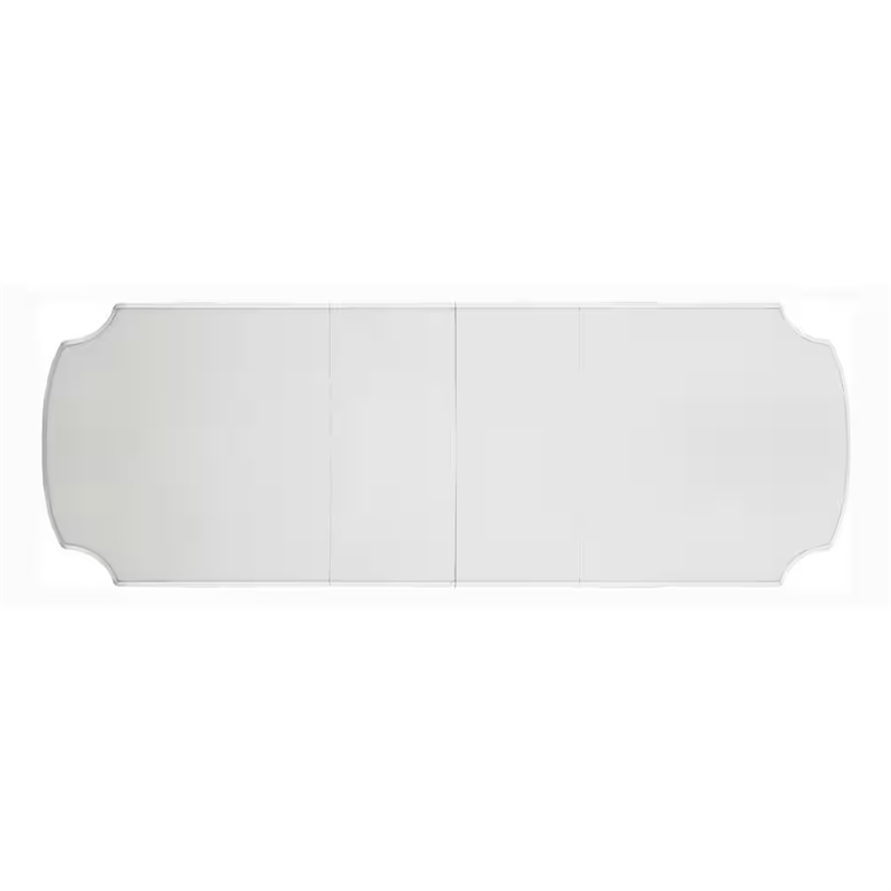 Antoine Dining Table-Double Pedestal-84-120 Inch Antique Pearl White