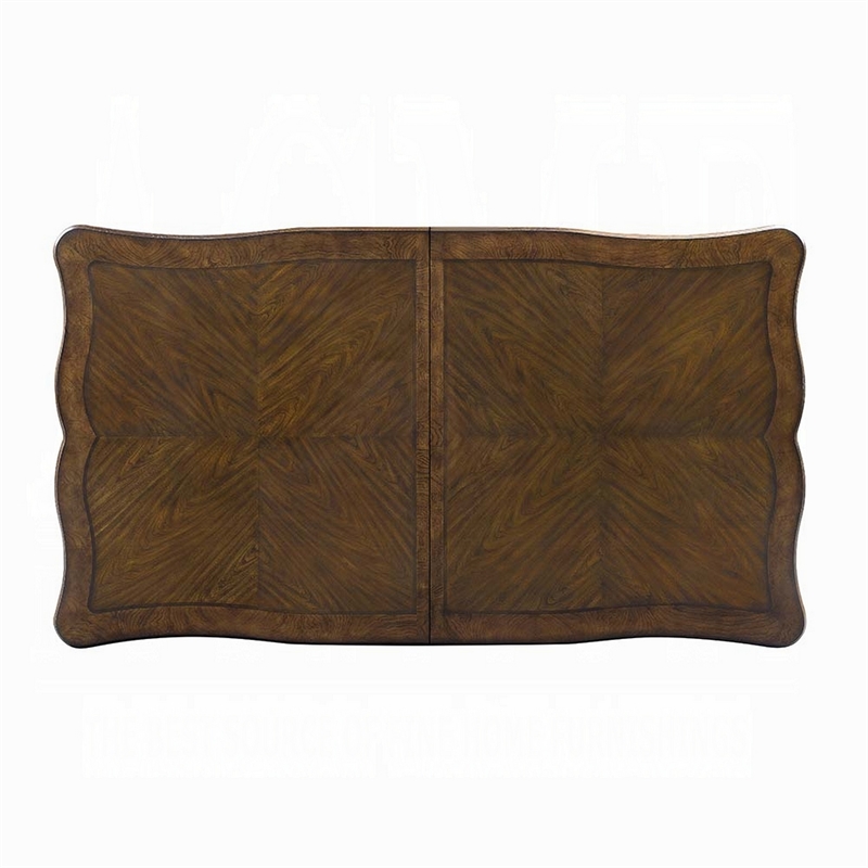 Maver Extending Dining Table-Silver Carved Antique Oak-80-96 Inch