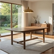 Billie Dining Table-Walnut Brown Veneer Hardwood-Rectangular 71 Inch