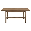 Billie Dining Table-Walnut Brown Veneer Hardwood-Rectangular 71 Inch