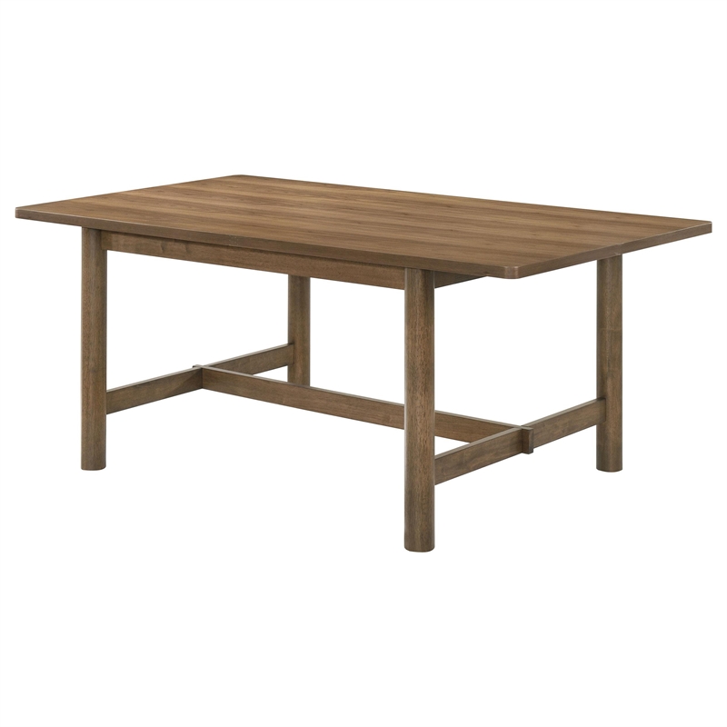 Billie Dining Table-Walnut Brown Veneer Hardwood-Rectangular 71 Inch