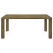 Givy Rectangular Dining Table with Round Post Legs-Brown Wood 71 Inch