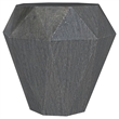 Cinti Accent Side Table-Gemstone Shape-Natural Gray Mango Wood
