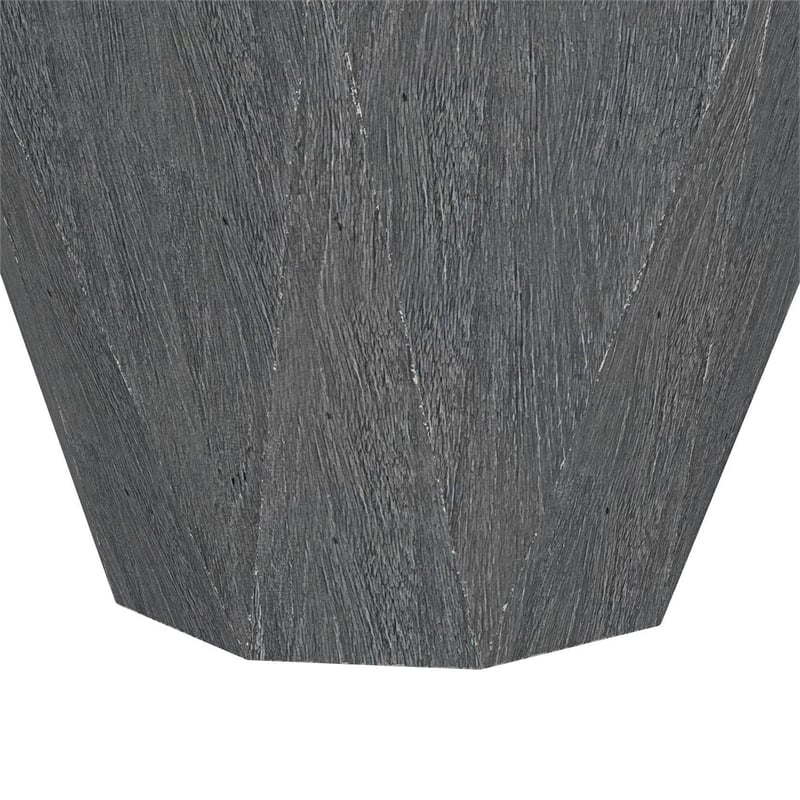 Cinti Accent Side Table-Gemstone Shape-Natural Gray Mango Wood