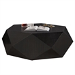 Hano Coffee Table-Black Rubberwood-50 Inch-Modern Geometric Body