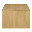 Arnold Coffee Table-Natural Brown Wood Frame-Rectangular 53 Inch