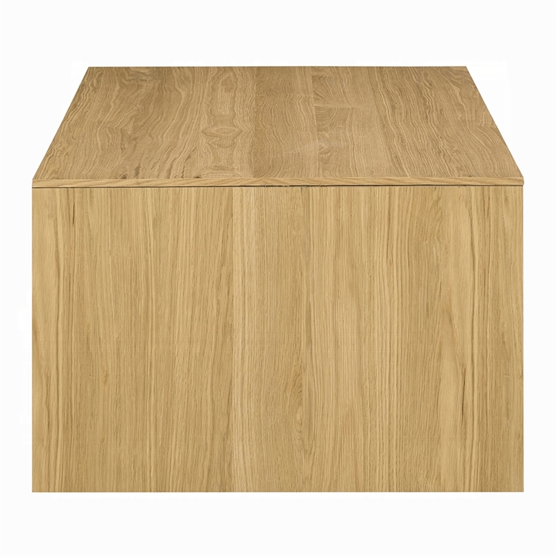 Arnold Coffee Table-Natural Brown Wood Frame-Rectangular 53 Inch