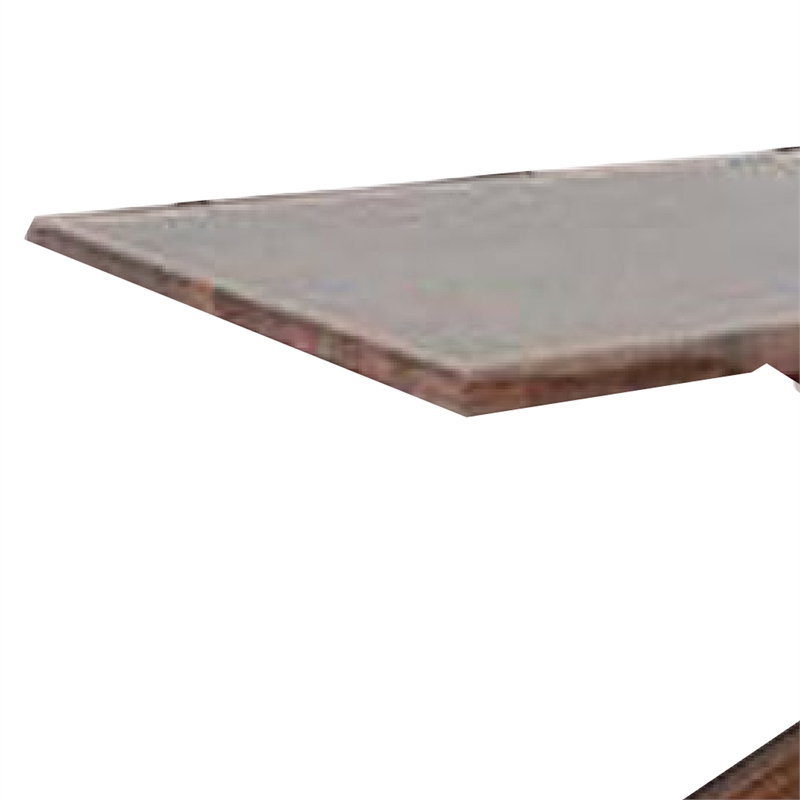 Vyva Dining Table-Triple Cut Live Edge-Walnut Brown Wood-71 Inch