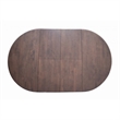 Mikie 47-79 Inch Dining Table-Extendable Brown Full Solid Wood Top