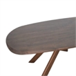Ziva Dining Table-3D Edges-Brown Full Solid Wood 83 Inch Rectangular