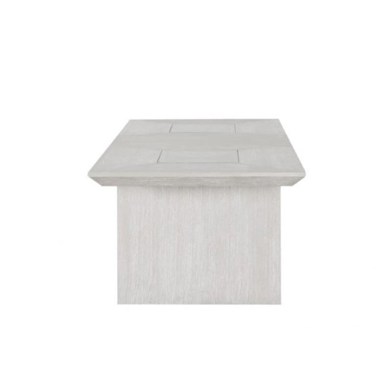 Diaz 72-90 Inch Extendable Dining Table-Glass and Light Gray Wood