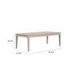 Rozie 72-90 Inch Extendable Dining Table-Farmhouse Light Oak Brown