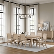 Rozie 72-90 Inch Extendable Dining Table-Farmhouse Light Oak Brown