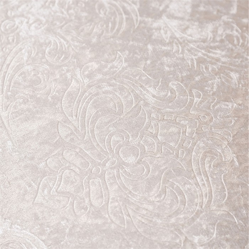 Paulo 85 Inch Sofa- Off White Fabric- Carved Silver Solid Wood Frame