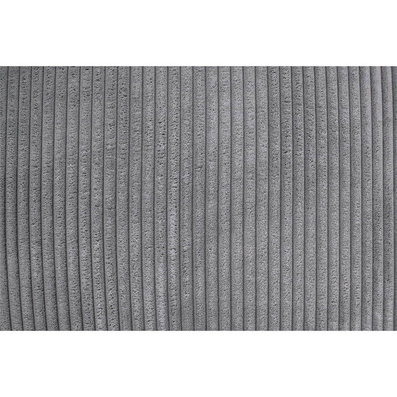 Lio 2pc XL Sectional Sofa with Chaise- 5 Throw Pillows- Gray Corduroy