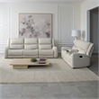 Gira 2pc Sofa and Loveseat Set- Manual Reclining- Solid Wood- Beige Fabric
