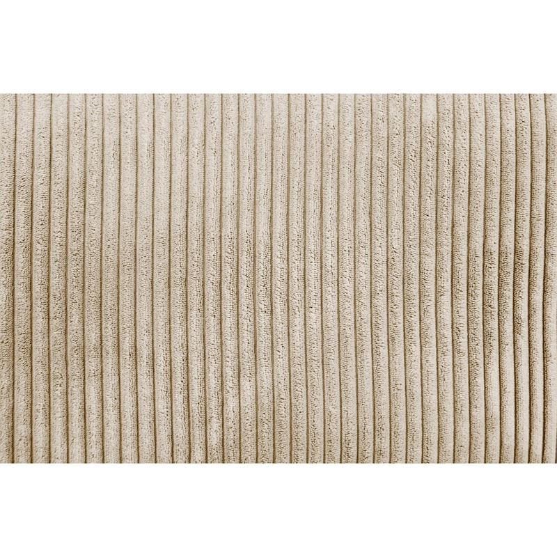 Zeo 2pc Oversize Sectional Sofa and Chaise- Taupe Brown Corduroy