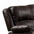 Zuru Motion Manual Recliner Sofa- 3 Seater- Plush Brown Faux Leather
