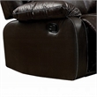 Zuru Motion Manual Recliner Sofa- 3 Seater- Plush Brown Faux Leather