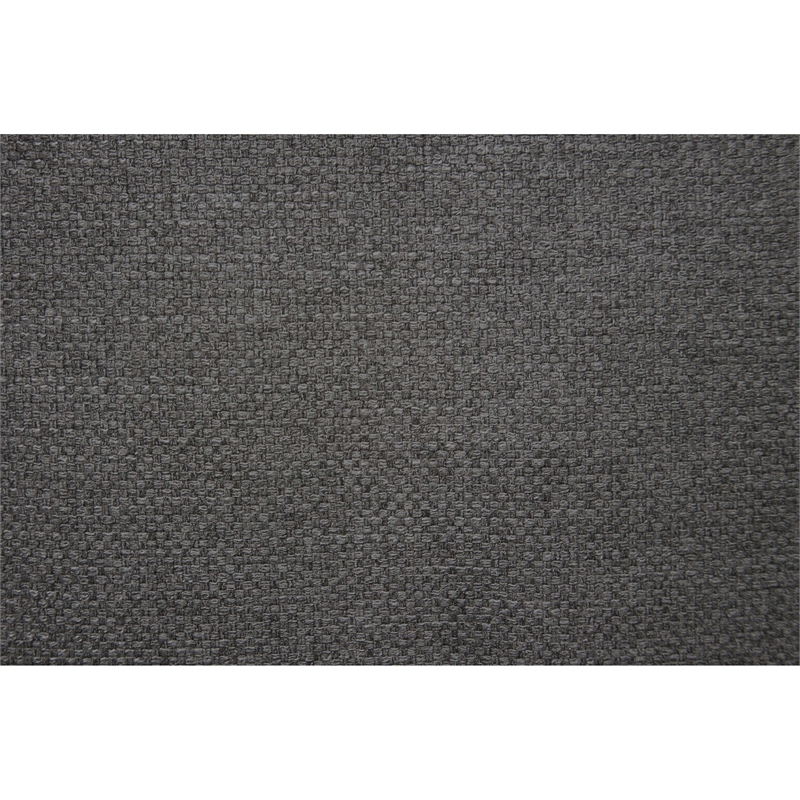 Rena 2pc Sofa and Loveseat Set- 2 Pillows- Dark Gray Burlap Fabric