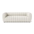 Hery Sofa- 83 Inch- White Boucle- Vertical Channel Tufted Details