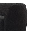 Srey 2pc Sofa and Loveseat Set- Black Boucle- Curved Kidney Shape