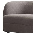Srey 2pc Sofa and Loveseat Set- Gray Boucle- Curved Kidney Shape