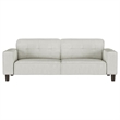 Dero Sofa- 81 Inch- Light Gray Faux Corduroy- Modern Wide Track Arms