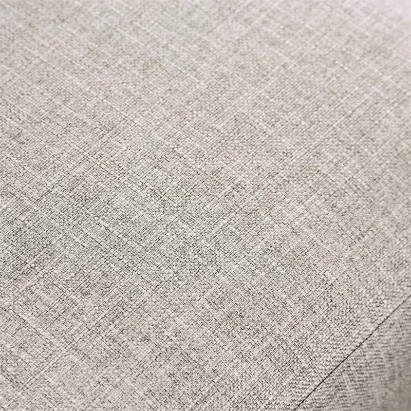 Kevin Sectional Sofa- Right Chaise- Gray Chenille- 98 Inch- Metal Legs