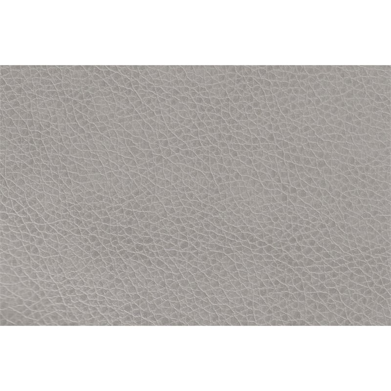 Dero Convertible Sectional Sofa Storage Chaise- Gray Faux Leather