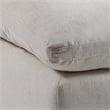 Shar Modular Ottoman- Pillow Top Cushion- Plush Ivory Linen Fabric