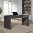 Kizie Writing Desk- 4 Drawers- Black Rubberwood- Rectangular 60 Inch