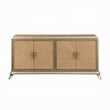 Sideboard Buffet Console with 2 Dual Door Cabinets- 73 Inch Brown Wood