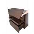 Vyva Sideboard Buffet Console- Walnut Brown Rubberwood- 71 Inch